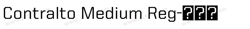 Contralto Medium Reg字体转换